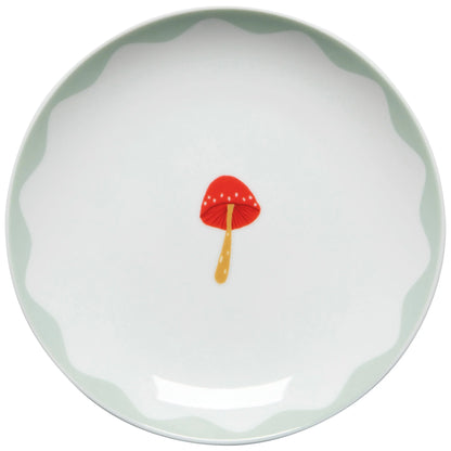 Mushroom Gems Appie Plates Set of 4