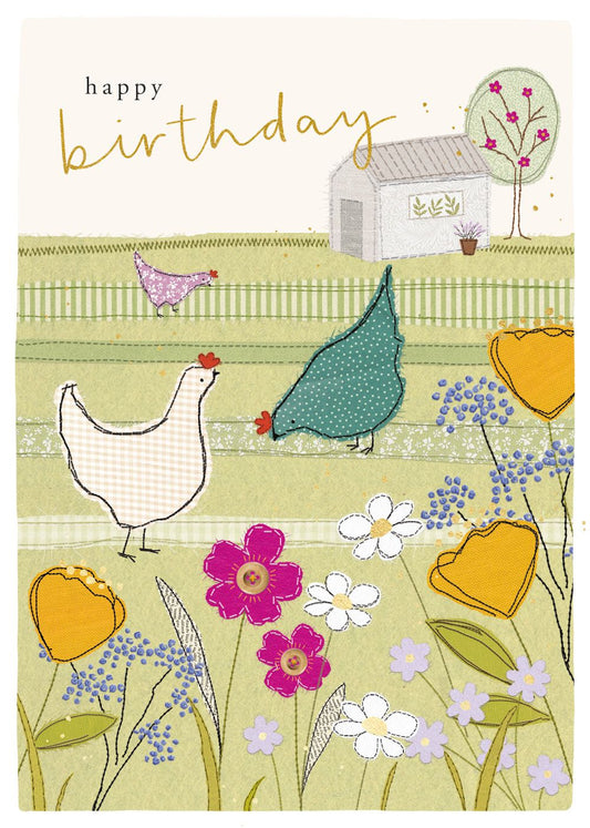 Birthday, Chickens Card