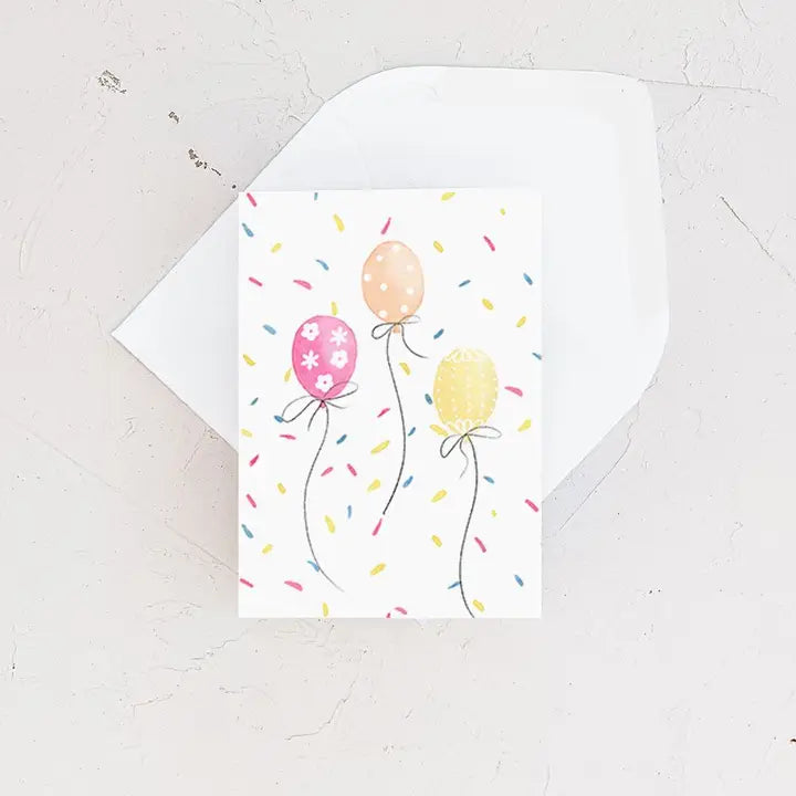 Cue the Confetti Balloon Birthday Enclosure Card