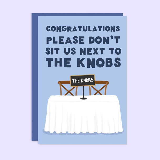 The Knobs Wedding Card