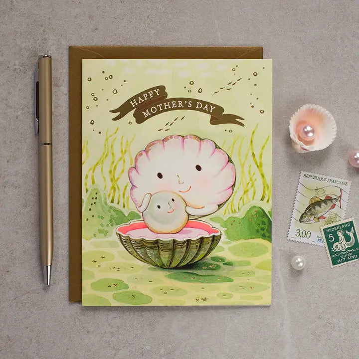Mother of Pearl Greeting Card