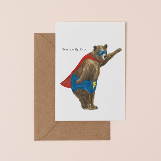 You're My Hero Card