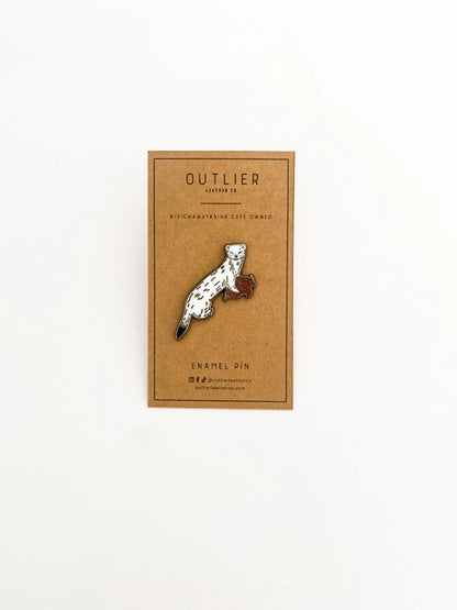 Outlier Weasel Enamel Pin
