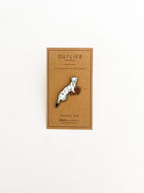 Outlier Weasel Enamel Pin