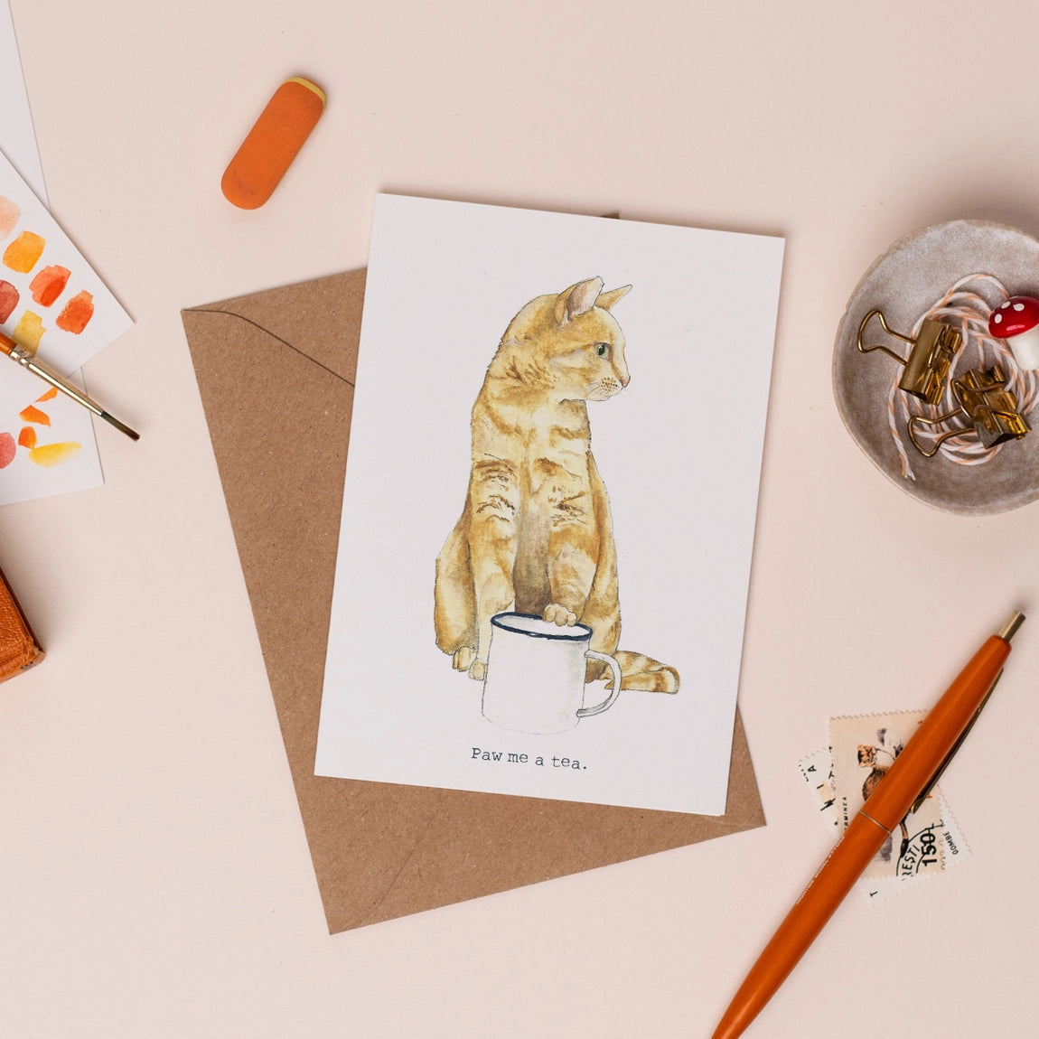 Paw Me a Tea Card