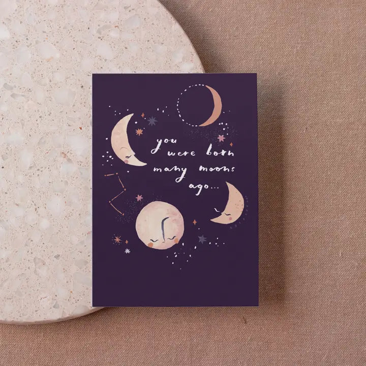 Many Moons Birthday Card