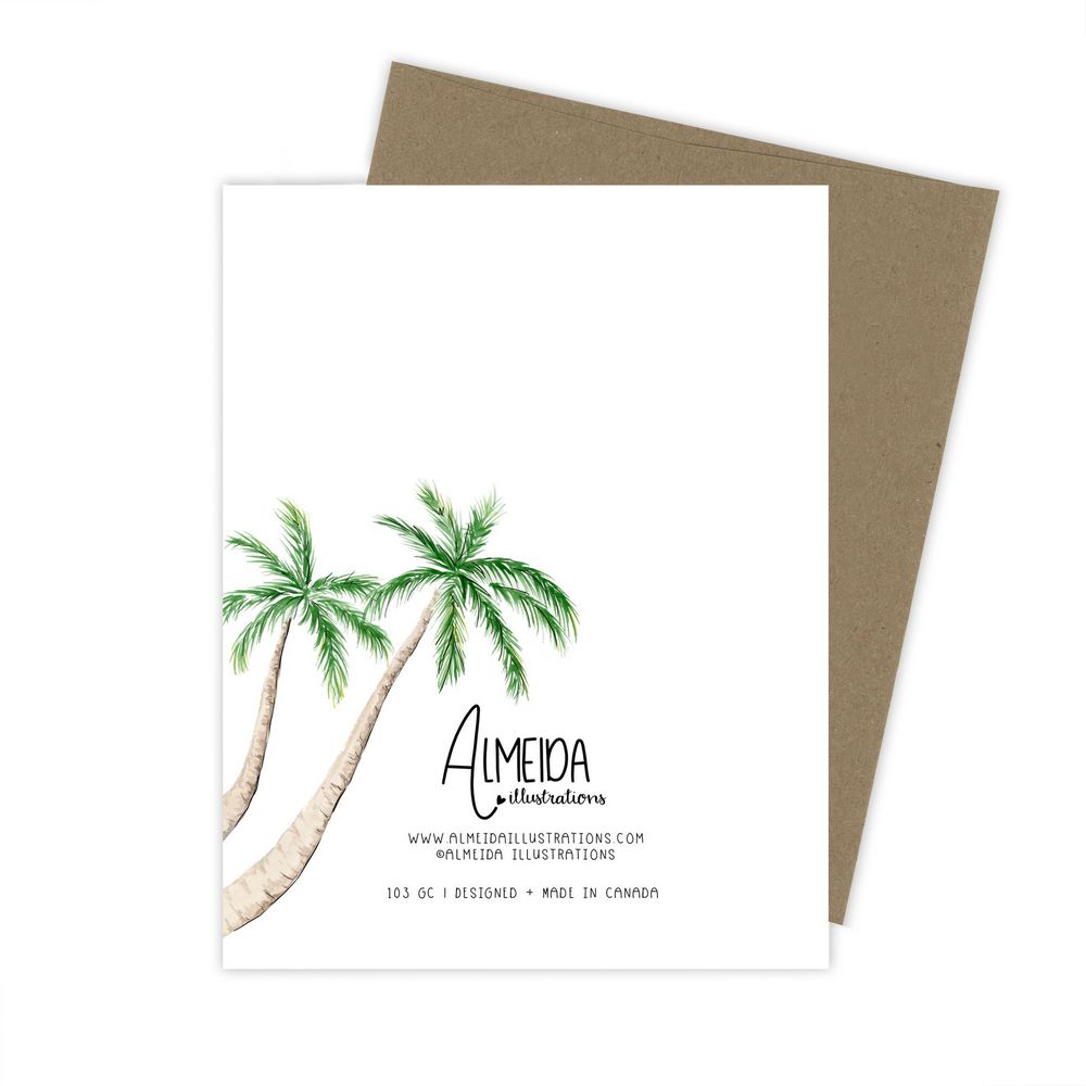 Tropical Boho Beach Days Everyday Greeting Card