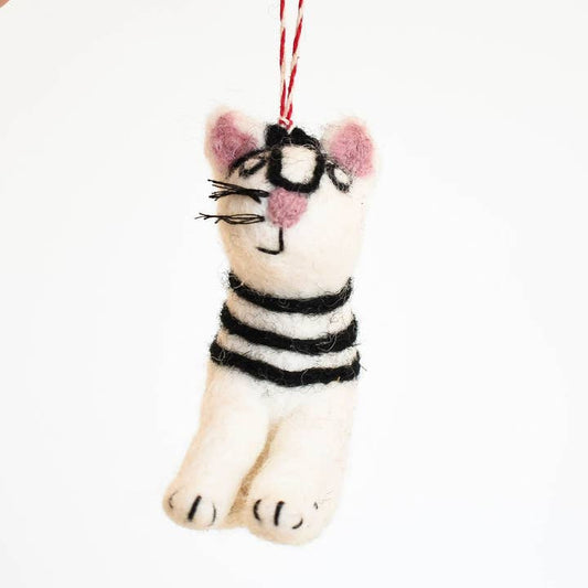 F93 - Pablo Picatso Art Cat Felt Decoration