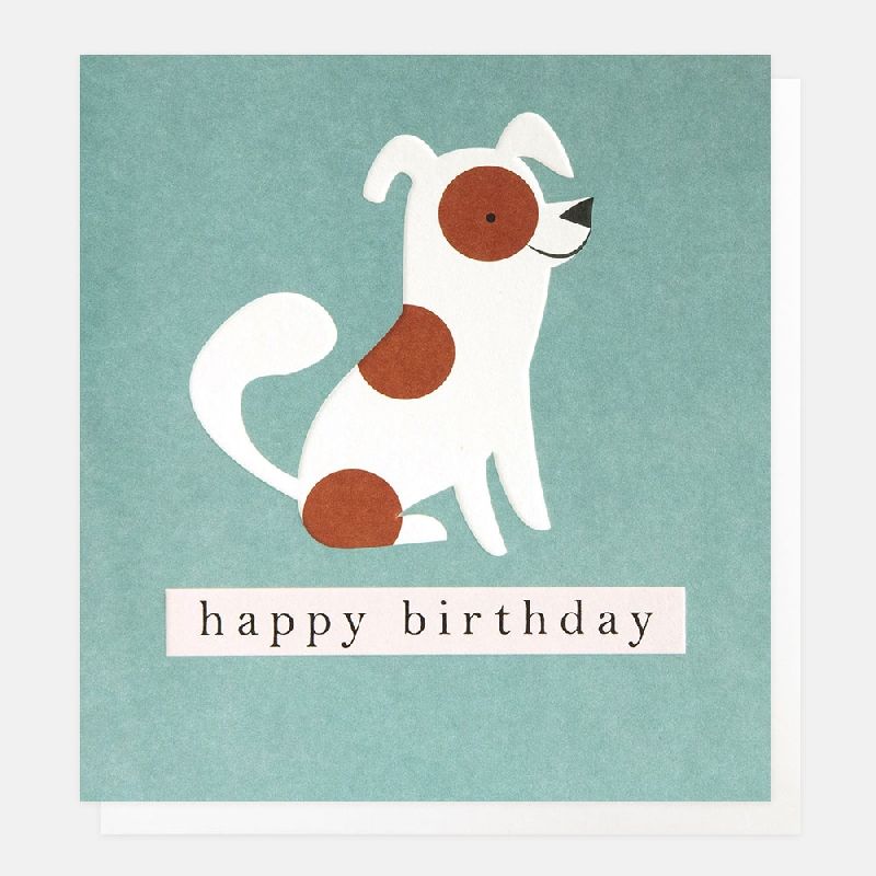 Spotty Dog Happy Birthday Card