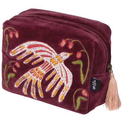 Embroidered Pouch Plume