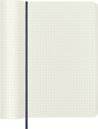 Classic Large Blue Soft Cover Square Notebook