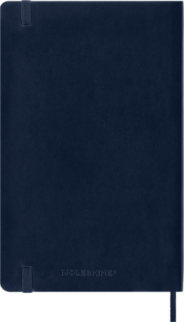 Classic Large Blue Soft Cover Square Notebook