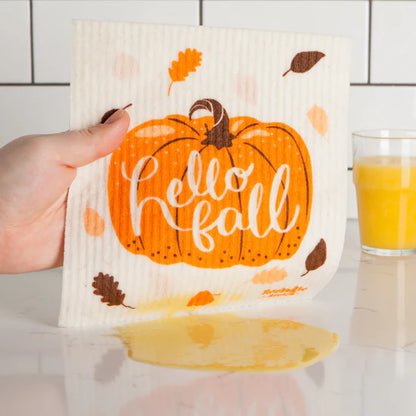 Swedish Dishcloth Hello Fall