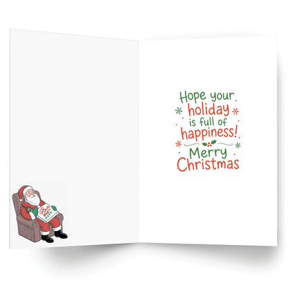 Santa Pizza Christmas Card