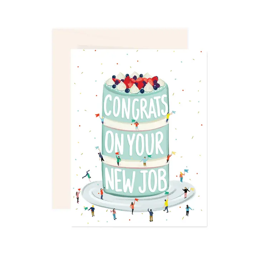 New Job Cake Card