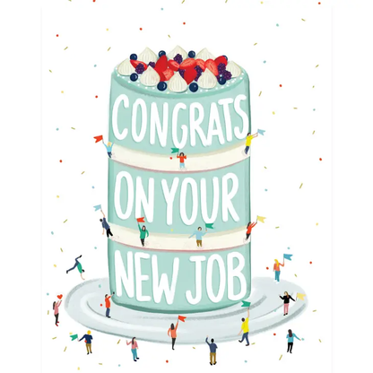 New Job Cake Card