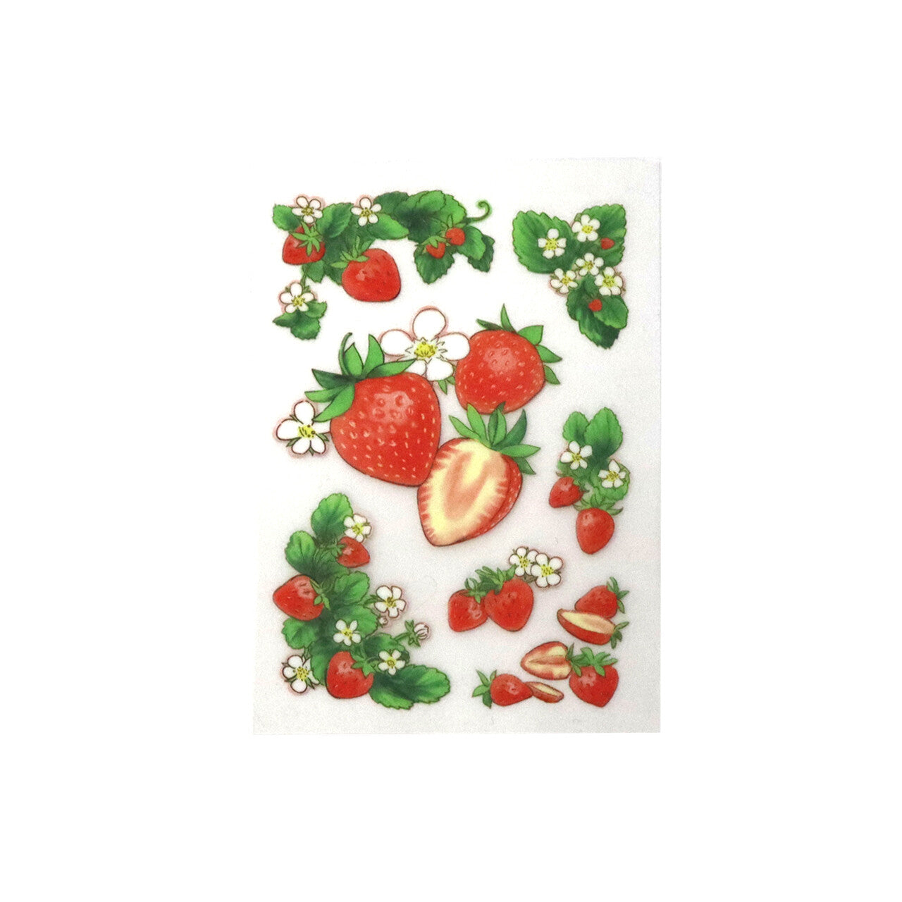 Irodo Decorative Fabric Transfer Sticker – Strawberry