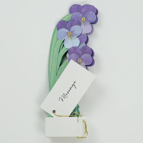 Pop-up 360 Mini Blooming Card Viola