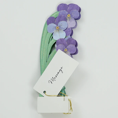 Pop-up 360 Mini Blooming Card Viola