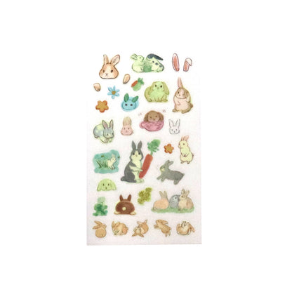 Irodo Paper Transfer Stickers – Rabbit