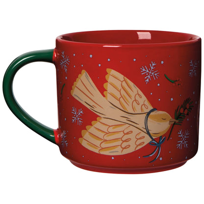 Season's Tweetings Mug With Lid