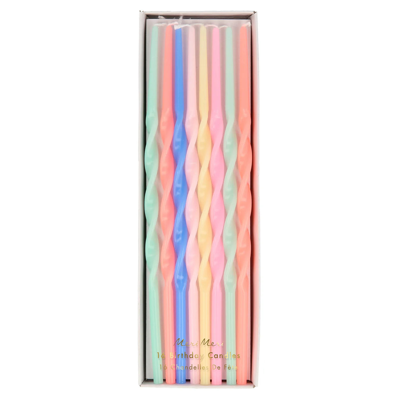 Mixed Twisted Long Birthday Candles