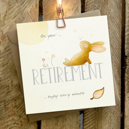 Bunny On Your Retirement Card