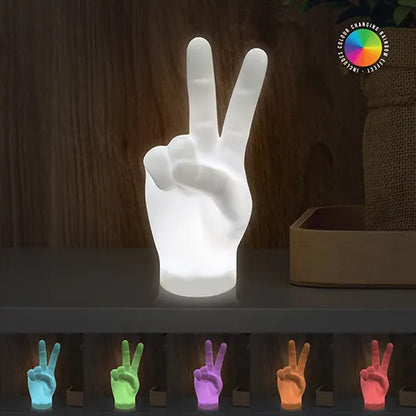 Peace Sign Hand Light