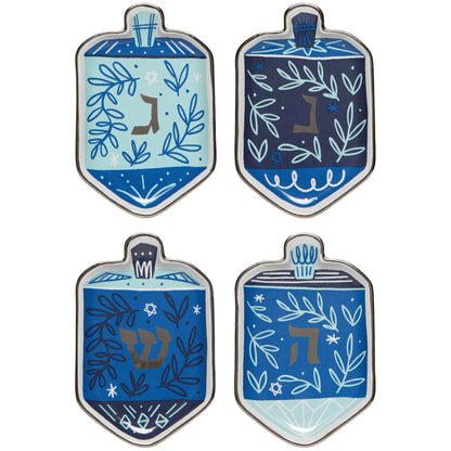 Dreidels Shape Dish Set of 4