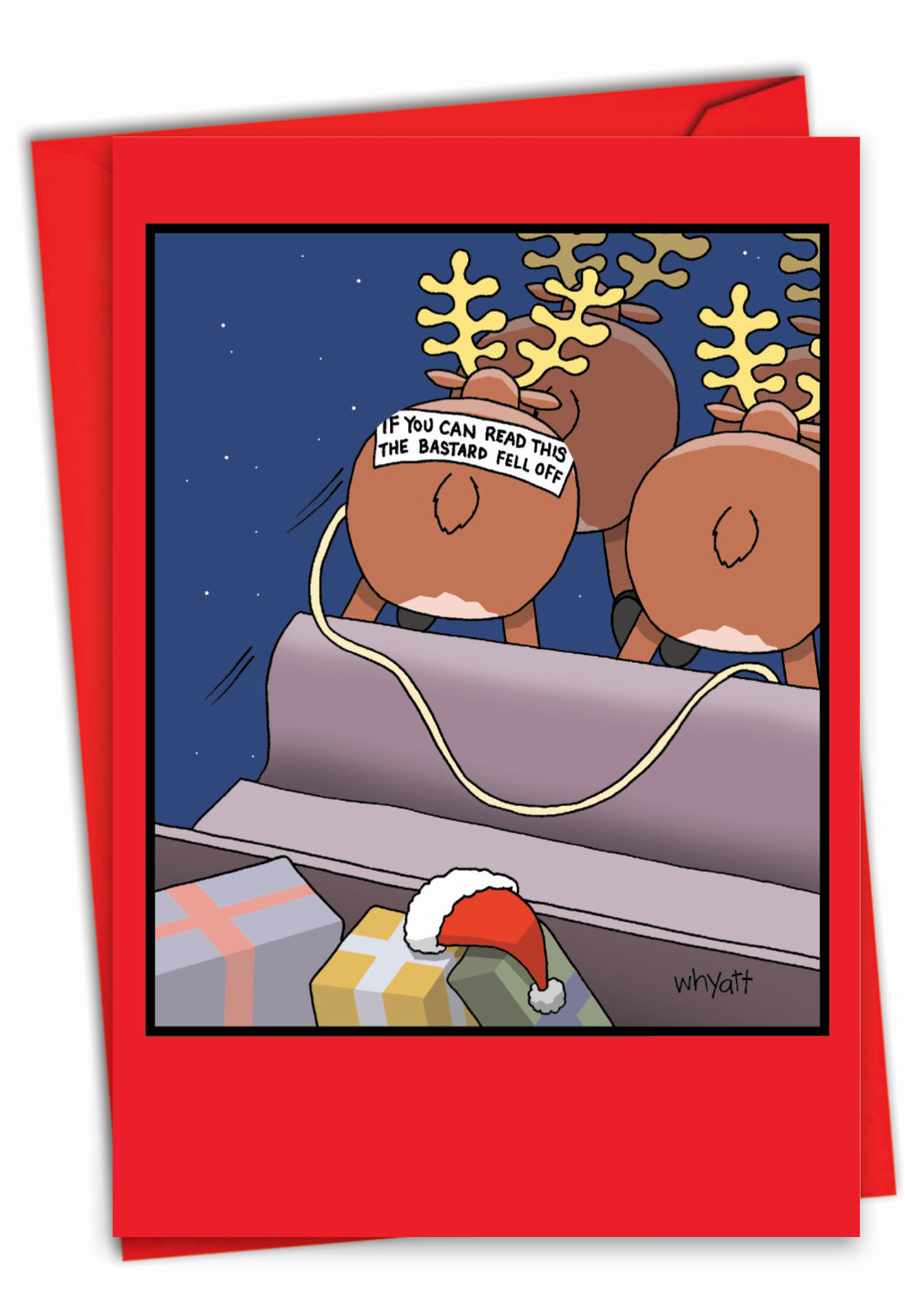 Reindeer Bumper Christmas Card