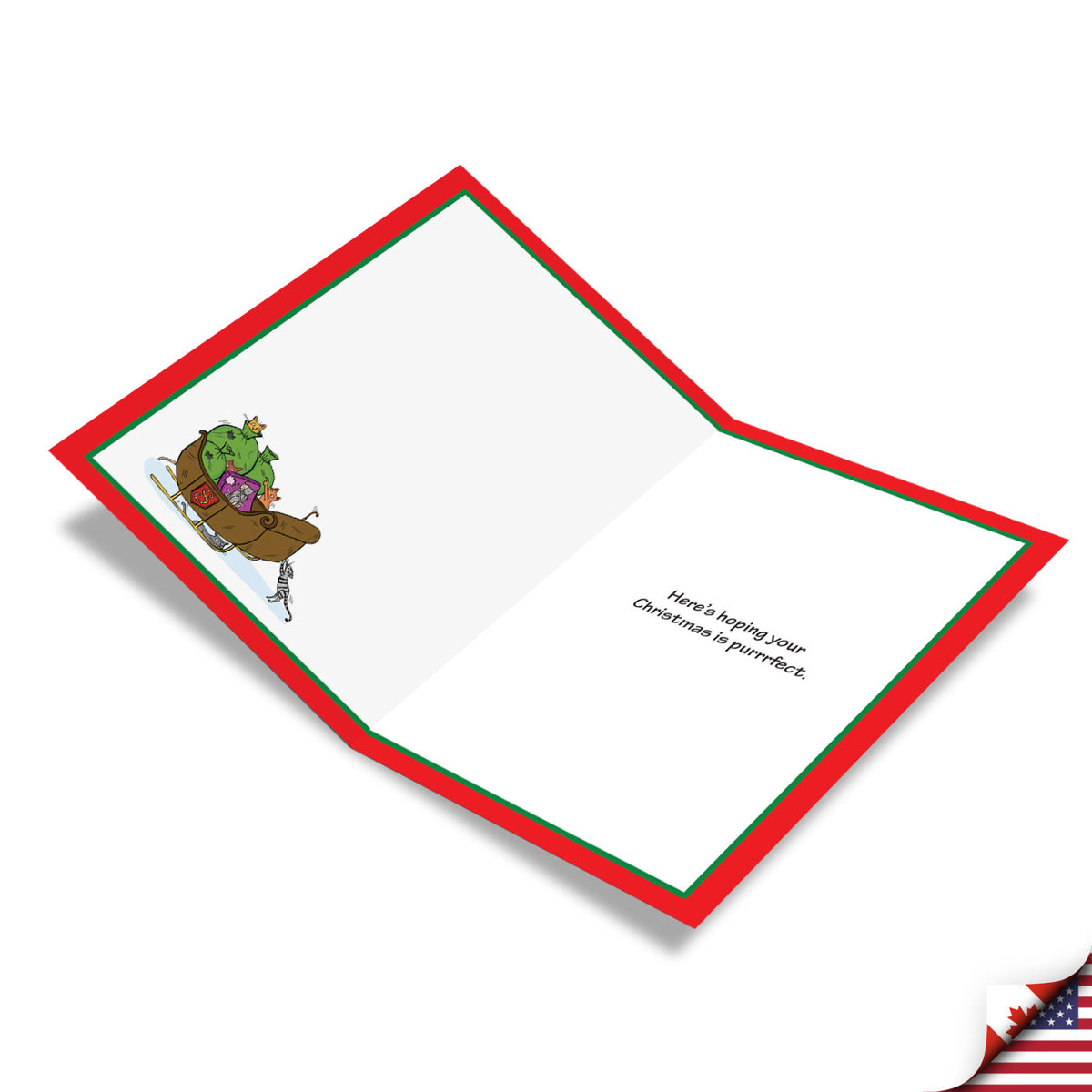 Reindeer Cats Christmas Card