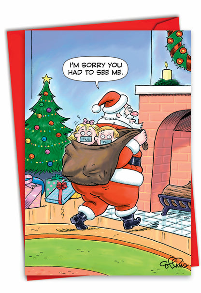 Santa Kidnap Christmas Card