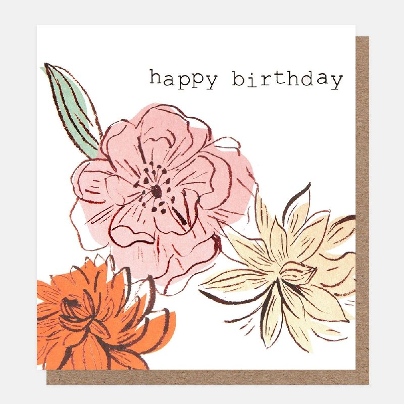 Rose Happy Birthday Card