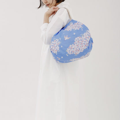 Shupatto Japan Collection Medium Hana Ni Tori Reusable Bag