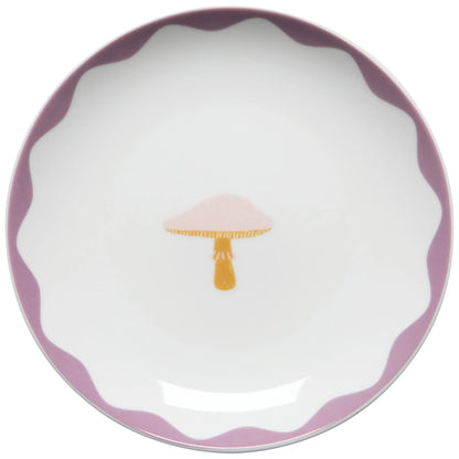 Mushroom Gems Appie Plates Set of 4
