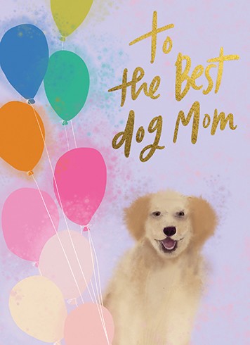 Best Dog Mom Card