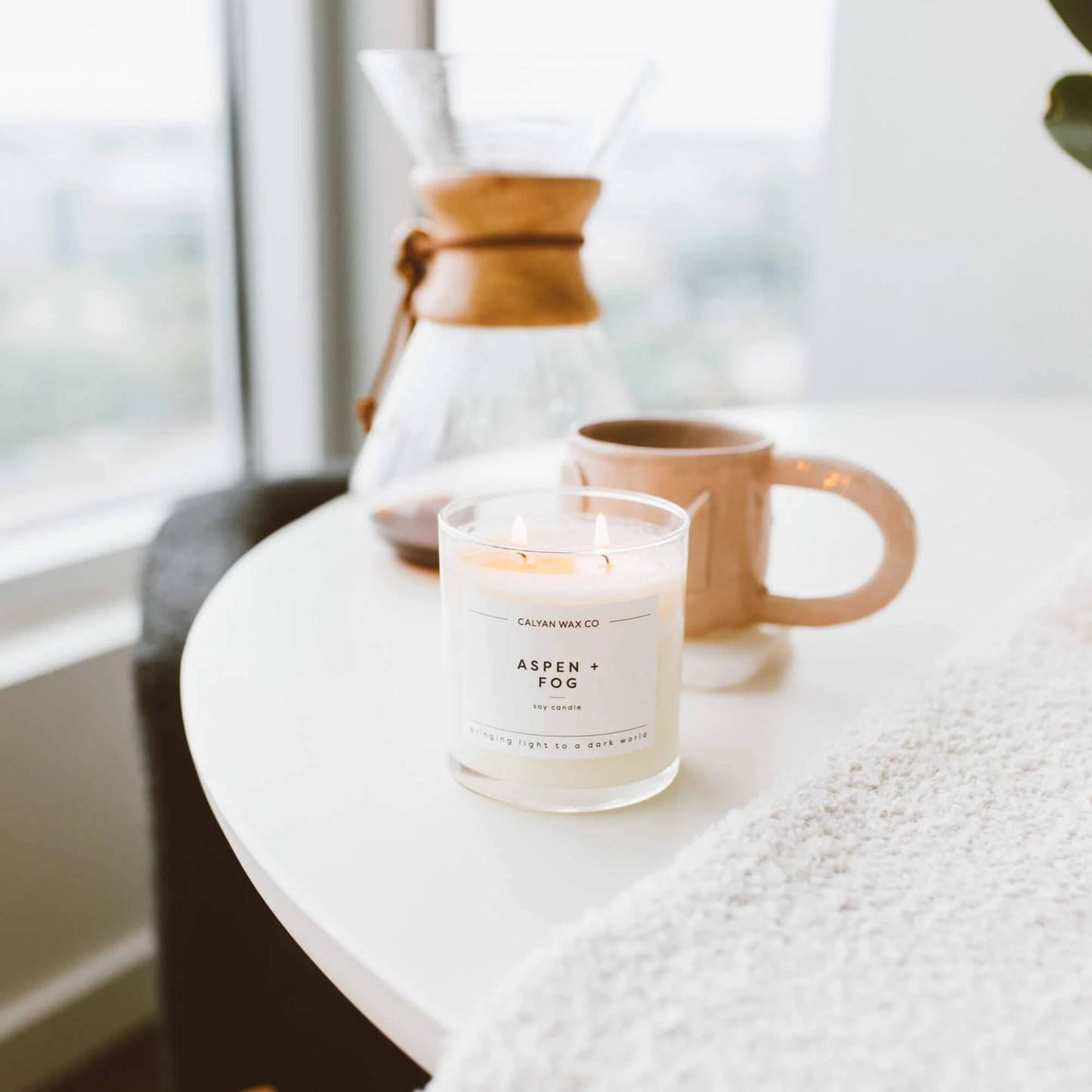 Glass Tumbler Soy Candle Aspen + Fog
