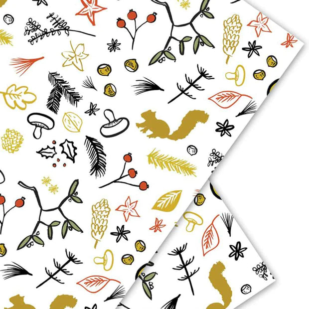 Frozen Forest Single Sheet Wrapping Paper