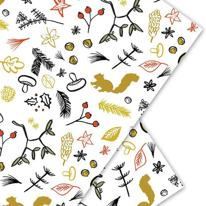 Frozen Forest Single Sheet Wrapping Paper