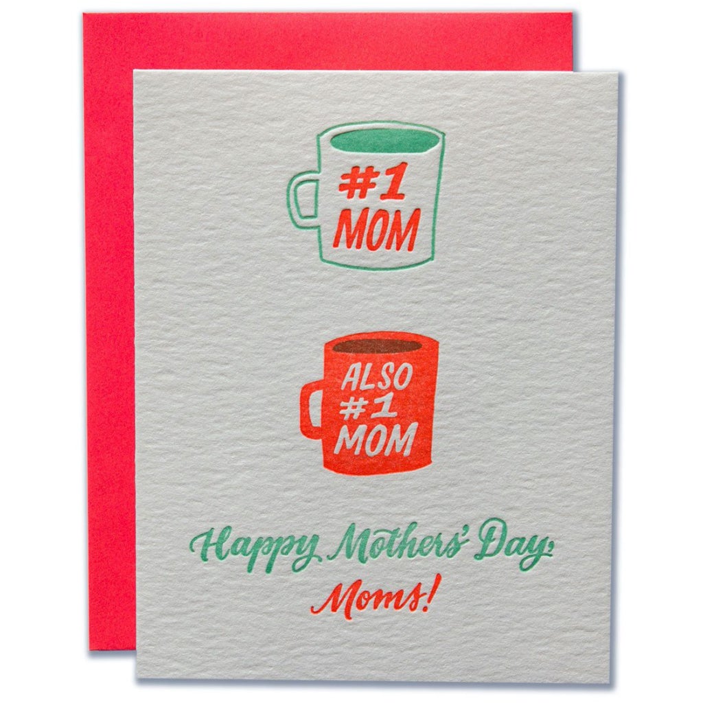 No.1 Moms Mother's Day Card