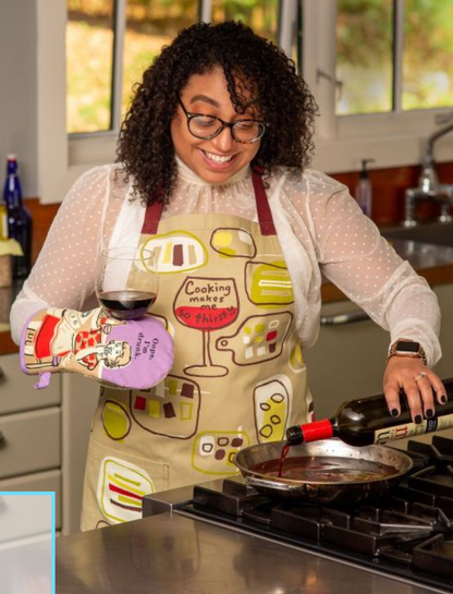 Apron Cooking Makes Me So Thirsty