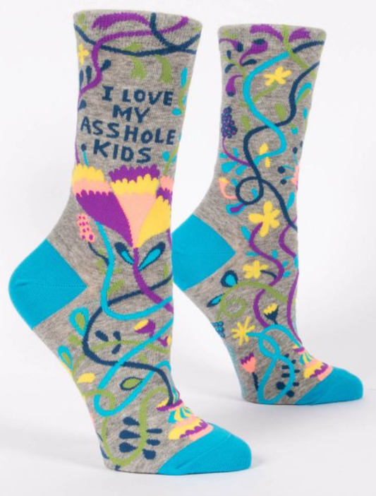 Women’s Crew Socks Love My A*shole Kids