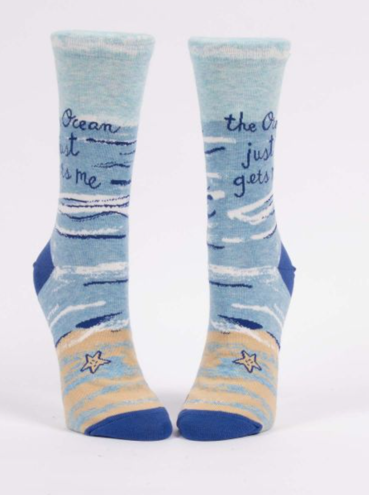 Women's Crew Socks Ocean Gets me