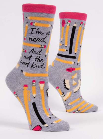 Women's Crew Socks I'm A Nerd