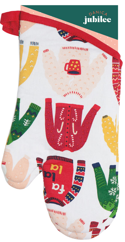 Oven Mitts Ugly Xmas Sweater