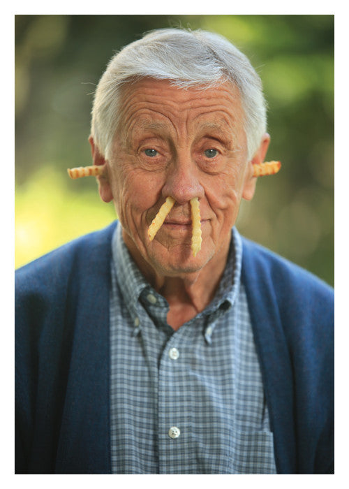 Older With Fries Birthday Card