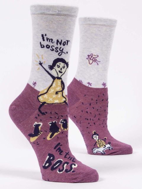 Women's Crew Socks I'm Not Bossy