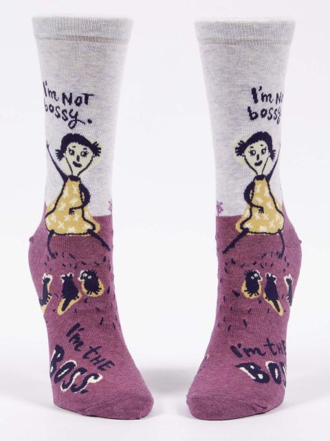 Women's Crew Socks I'm Not Bossy