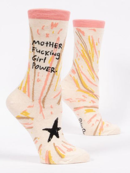 Women's Crew Socks Motherf*cking Girl Power