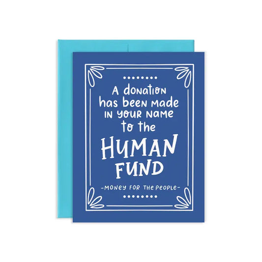 Funny Human Fund Holiday Greeting Card